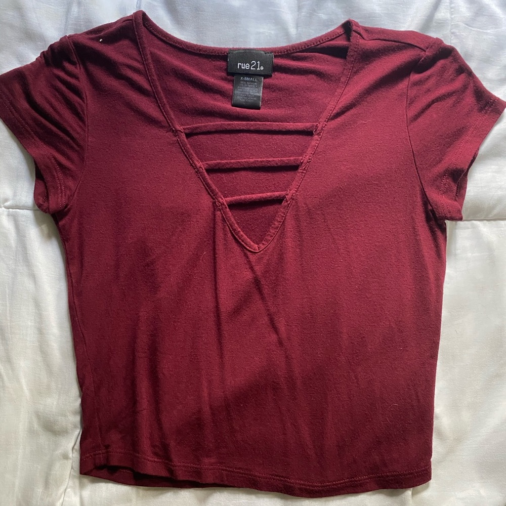 Red Crop Top